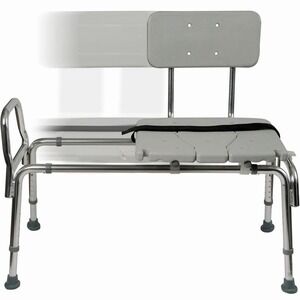 DMI Tub 1 Count (Pack of 1), Transfer Bench and Sliding Shower Chair